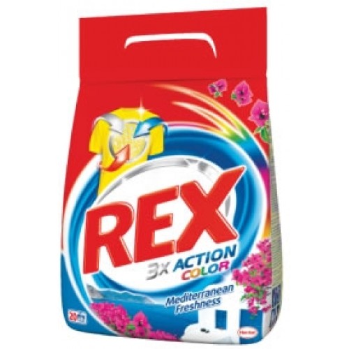 Rex Mediterranean Freshness Color prací prášok 4,5 kg 60 dávok