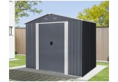 Riwall RMSA 6x8 Anthracite - záhradný domček kovový 2,4 x 1,7 m SD-X0608-H170C-A