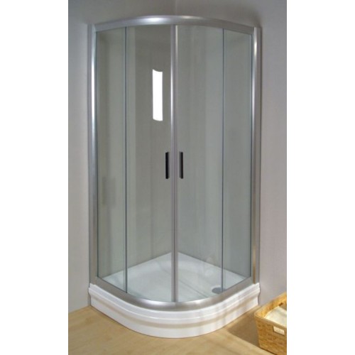RAVAK Rapier NRKCP4-100 sprchovací kút štvrťkruhový posuvný, satin+Transparent 3L3A0U00Y