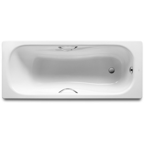 Roca Princess-N oceľová vaňa 150 x 75 cm, 190l, s madlami biela, antislip 7220470001