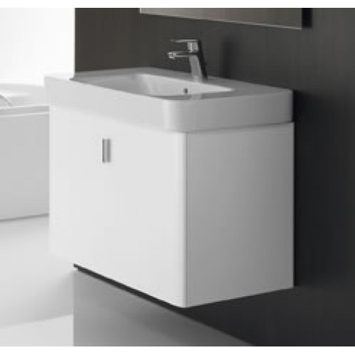 Roca Senso Square skrinka na umývadlo 65 cm, zásuvka, matný lak, biela 7856300858