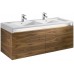 Roca Stratum skrinka 129 × 49,5 × 45cm pod umývadlo dyha orech 7856222622