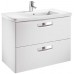 Roca The Gap umývadlo 70 cm so skrinkou s dvoma zásuvkami, matná biela 7855711576