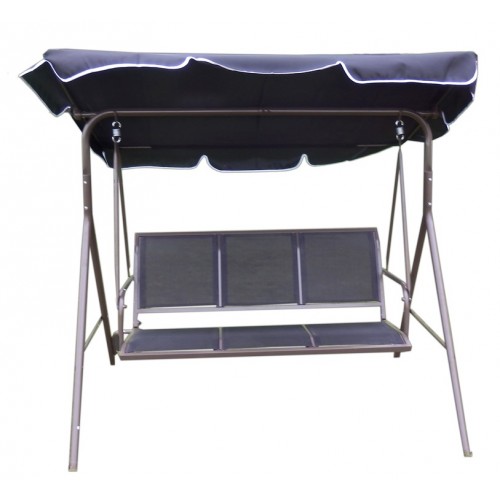 Hojdačka záhradná COMFORT 170 x 110 x 153 cm, čierna 117/1