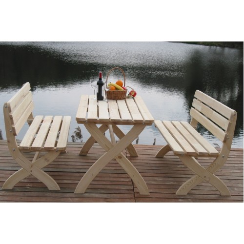 Lavica STRONG 150 x 51x 80 cm, prírodná, borovica 281/1