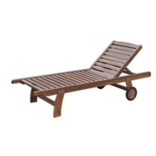 Záhradné ležadlo ANETA 193x65x90cm, tmavo hnedá 97/11