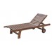 Záhradné ležadlo ANETA 193x65x90cm, tmavo hnedá 97/11