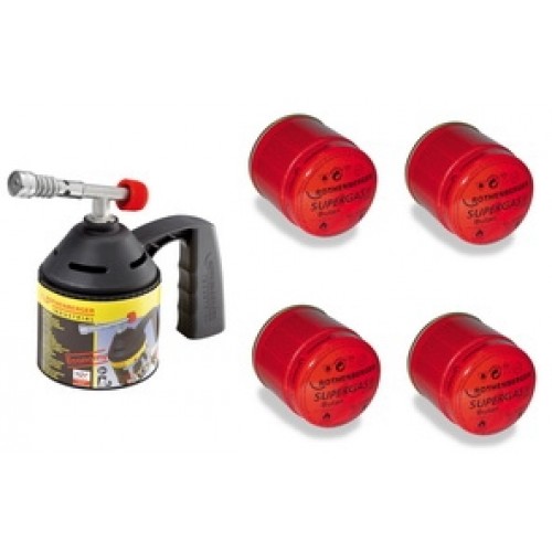 Rothenberger - opaľovací sada - horák + 4x kartuša 035948 