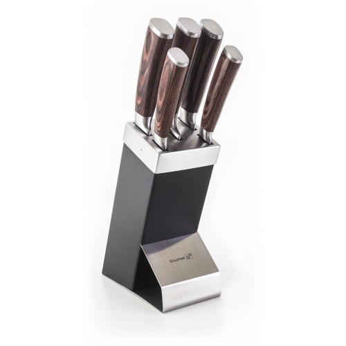 Sada nožov G21 Gourmet Dynamic 5 ks + čierno-nerezový blok 60022163