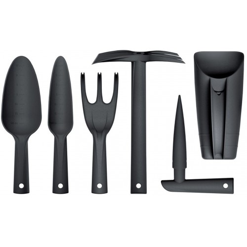 Prosperplast RESPANA GARDENING TOOLS SET Ručné náradie, 6ks, antracit INWN01