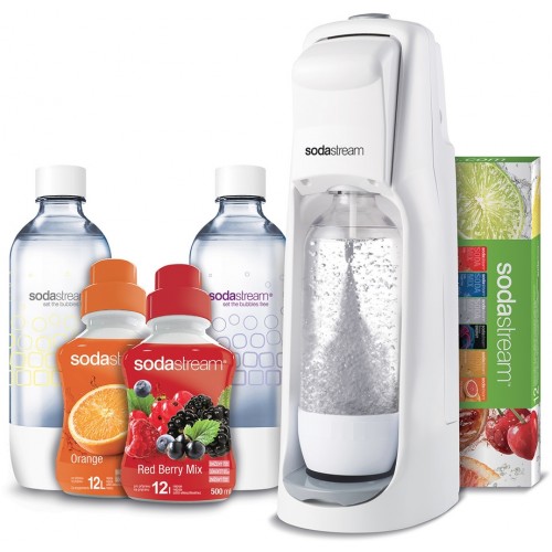 SADA Výrobník sódovej vody Jet White + 12 VPP LE 2v1 SODASTREAM
