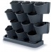 Prosperplast CASCADE GARDEN Sada kvetináčov 68,5x19x54,6cm, antracit IO2W600S