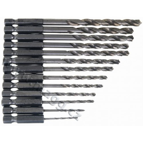 Vrtáky HSS univerzálny, šesťhranný úchyt 7ks/sa (1,5-6,0 mm) 26207