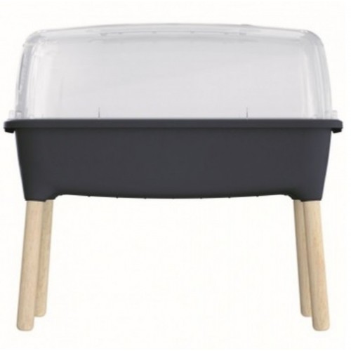 Prosperplast RESPANA PLANTER WOOD HIGH Set truhlík s vekom 77x38x79,5cm, antracit ISEW780H