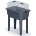 Prosperplast RESPANA PLANTER ECOLINE SET truhlík s vekom 59,6x36,8x75,3cm, antracit IPE600
