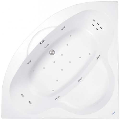 TEIKO Vaňa Samos rohová 140x140 cm - HTP systém DUO PNEU V211140N04T01041