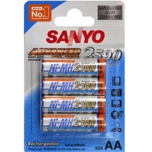 SANYO Nabíjacie batérie HR 3U-4BP 2500 MAH, AA 4KS 35013713 