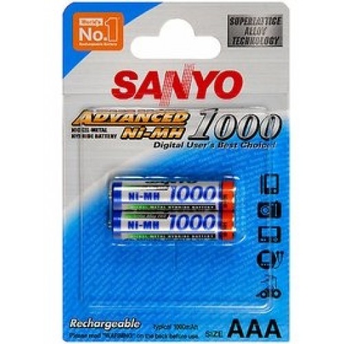 SANYO Nabíjacie batérie HR 4U-2BP 1000 MAH, AAA 2KS 35018151