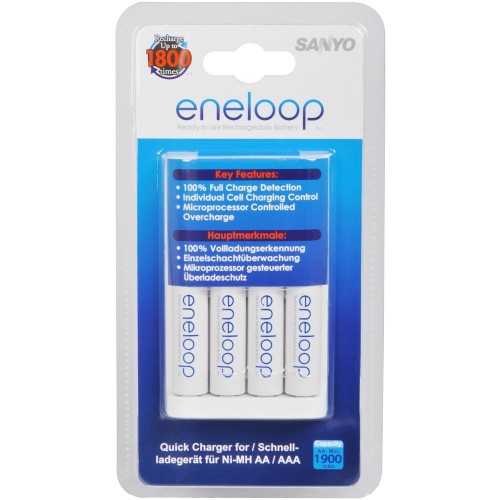 SANYO MQR06-E-4-3UTGB ENELOOP (4x AA) Nabíjačka batérií 35031055
