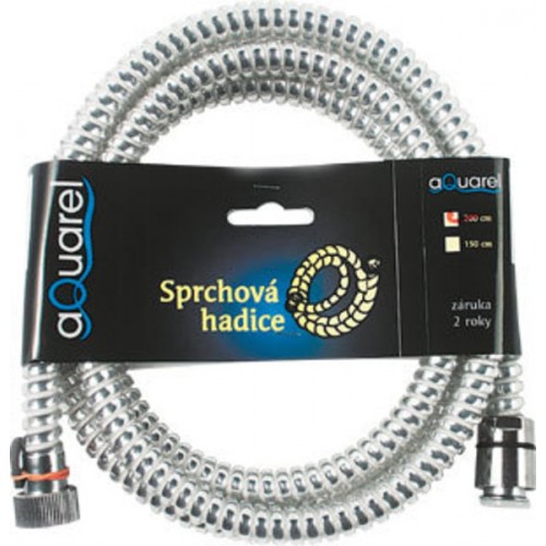 AQUALINE SPYRO plastová sprchová hadica, 150cm, chróm 11070