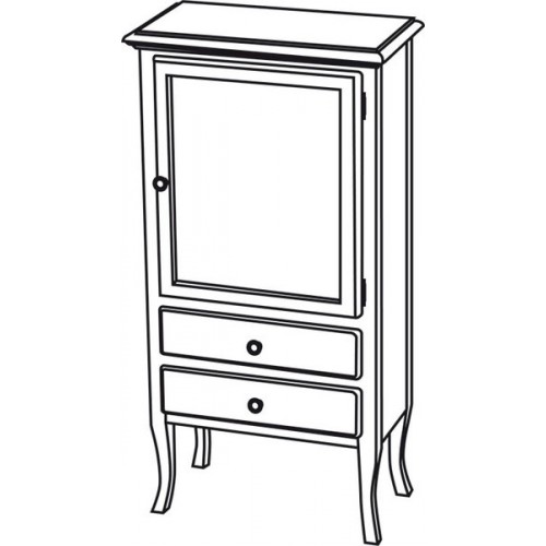 SAPHO RETRO 1691 skrinka 60x120x38cm, starobiela SAPHO RETRO 1691 skrinka 60x120x38cm, starobiela