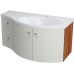 SAPHO Aila 55629 umývadlová skrinka 110x39cm, vanilka / slivka