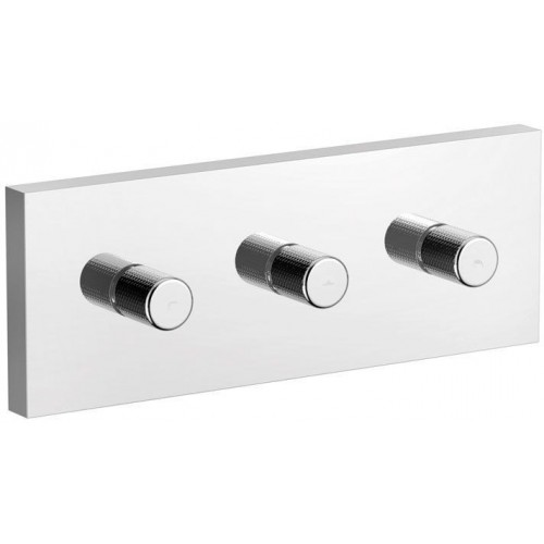 SAPHO Podomietkový prepínač pre 3 výstupy, chróm AB122