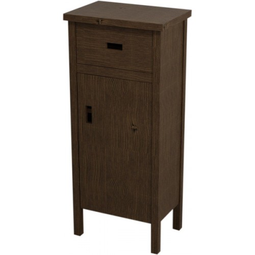 SAPHO BRAND skrinka nízka 48x110x33cm , pravá , morený smrek