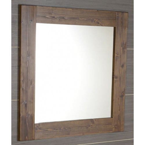 SAPHO BRAND zrkadlo 80x80x2cm , morený smrek