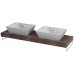 SAPHO ELSA 59507MK doska 140x44cm, 2 otvory, makassar