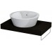 SAPHO ELSA 59700DB doska 70x44cm, otvor uprostred, dub tmavý