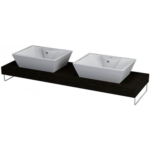 SAPHO ELSA 59707DB doska 140x44cm, 2 otvory, dub tmavý SAPHO ELSA 59707DB doska 140x44cm, 2 otvory, dub tmavý