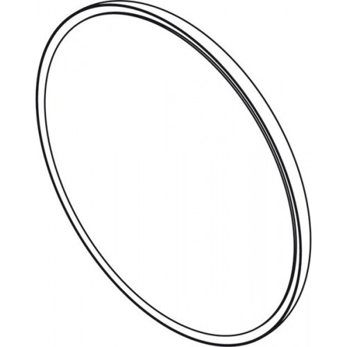 SAPHO FLOAT zrkadlo s RGB osvetlením priemer 60cm, biela 22575