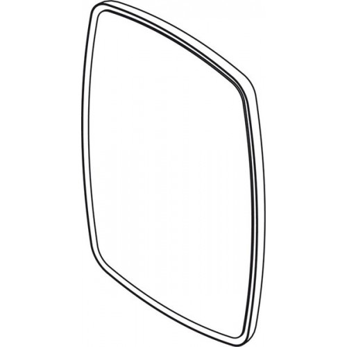 SAPHO FLOAT zrkadlo s RGB osvetlením 50x70cm, biela, "súdok" 22579