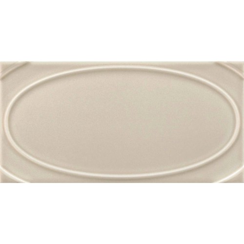 SAPHO FORMAE Oval Ecru keramická obkladačka 13x26 OVA5 SAPHO FORMAE Oval Ecru keramická obkladačka 13x26 OVA5