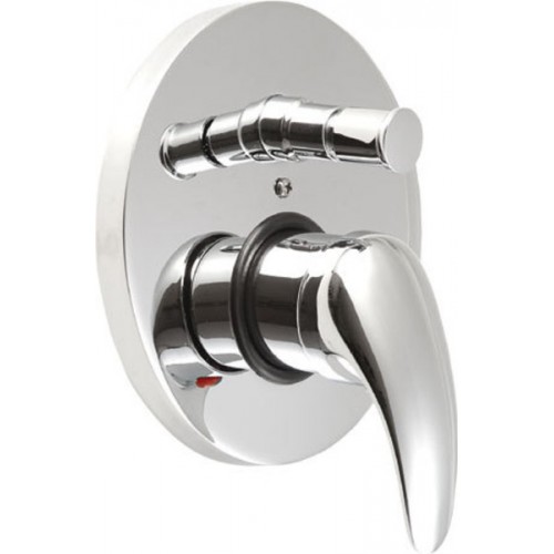 AQUALINE KASIOPEA podomietková sprchová batéria, 2 výstup, chróm 1107-42