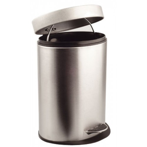 SAPHO SIMPLE LINE odpadkový kôš oválny 5l, nerez mat 27205