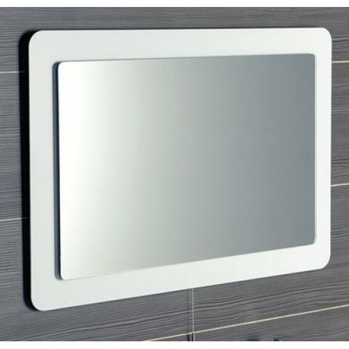 SAPHO Lord zrkadlo s presahom s LED osvetlením 900x600mm, biela NL602