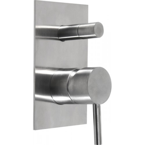SAPHO MINIMAL podomietková sprchová batéria, 2 výstupy, nerez MI042
