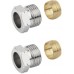 SAPHO PLUS zverné šróbenie pre meď 15mm, nikel CP1299