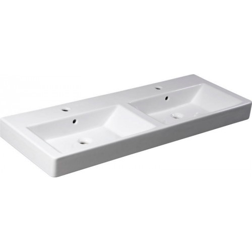 SAPHO PURITY keramické dvojumývadlo 120x45cm (2580) 10PL50120 SAPHO PURITY keramické dvojumývadlo 120x45cm (2580) 10PL50120