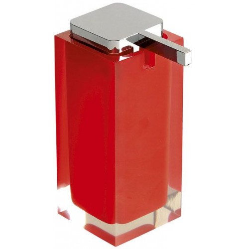 SAPHO RAINBOW dávkovač mydla na postavenie, červená RA8006