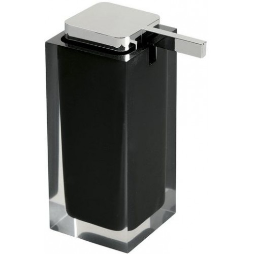 SAPHO RAINBOW dávkovač mydla na postavenie, čierna RA8014