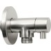 SAPHO MINIMAL rohový ventil s rozetou, 1/2 "x 3/8" pre studenú vodu, nerez MI058S