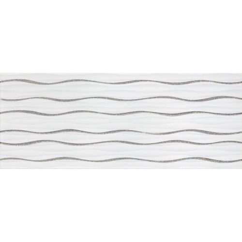 SAPHO ROYAL SUITE Decor Waves White keramická obkladačka 20x50 013063 SAPHO ROYAL SUITE Decor Waves White keramická obkladačka 20x50 013063