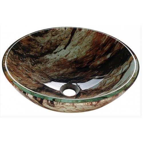 SAPHO BEAUTY 2501-07 ROCK sklenené umývadlo priemer 42cm