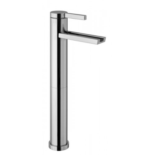 SAPHO SOLO stojanková umývadlová batéria so žliabkom bez výpuste, výška 346mm, chróm 