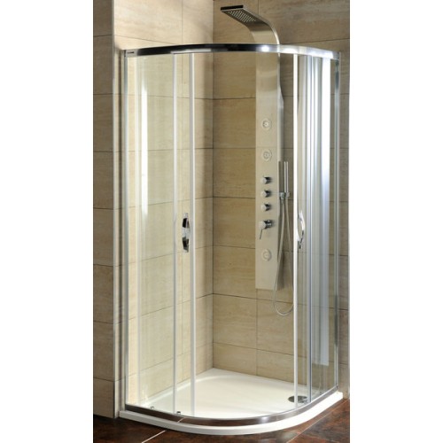SAPHO štvrťkruhová sprchová zástena 900x900mm, číre sklo + sprchová vanička AG3090 SAPHO štvrťkruhová sprchová zástena 900x900mm, číre sklo + sprchová vanička AG3090