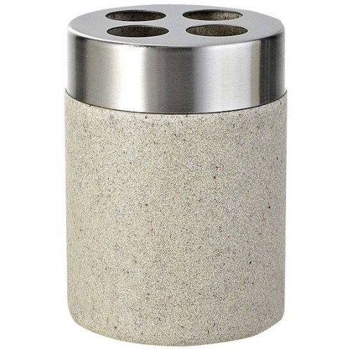 SAPHO STONE držiak kefiek na postavenie, béžová SAPHO STONE držiak kefiek na postavenie, béžová