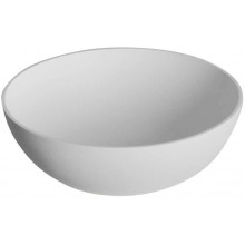 SAPHO THIN okrúhle umývadlo na dosku, 390x145mm, biela mat WN185
